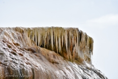 Mineral icicles.