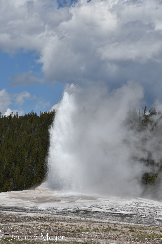 Our first Yellowstone stop was Old Faithful.