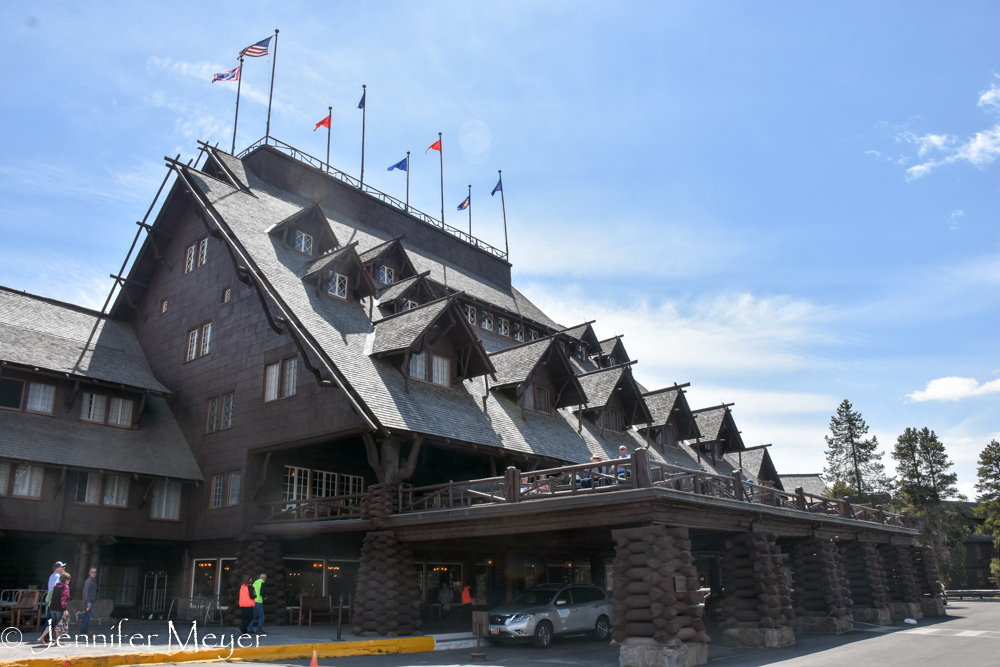 The Old Faithful Lodge.