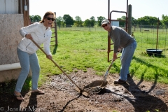 We offered to help out with some chores.