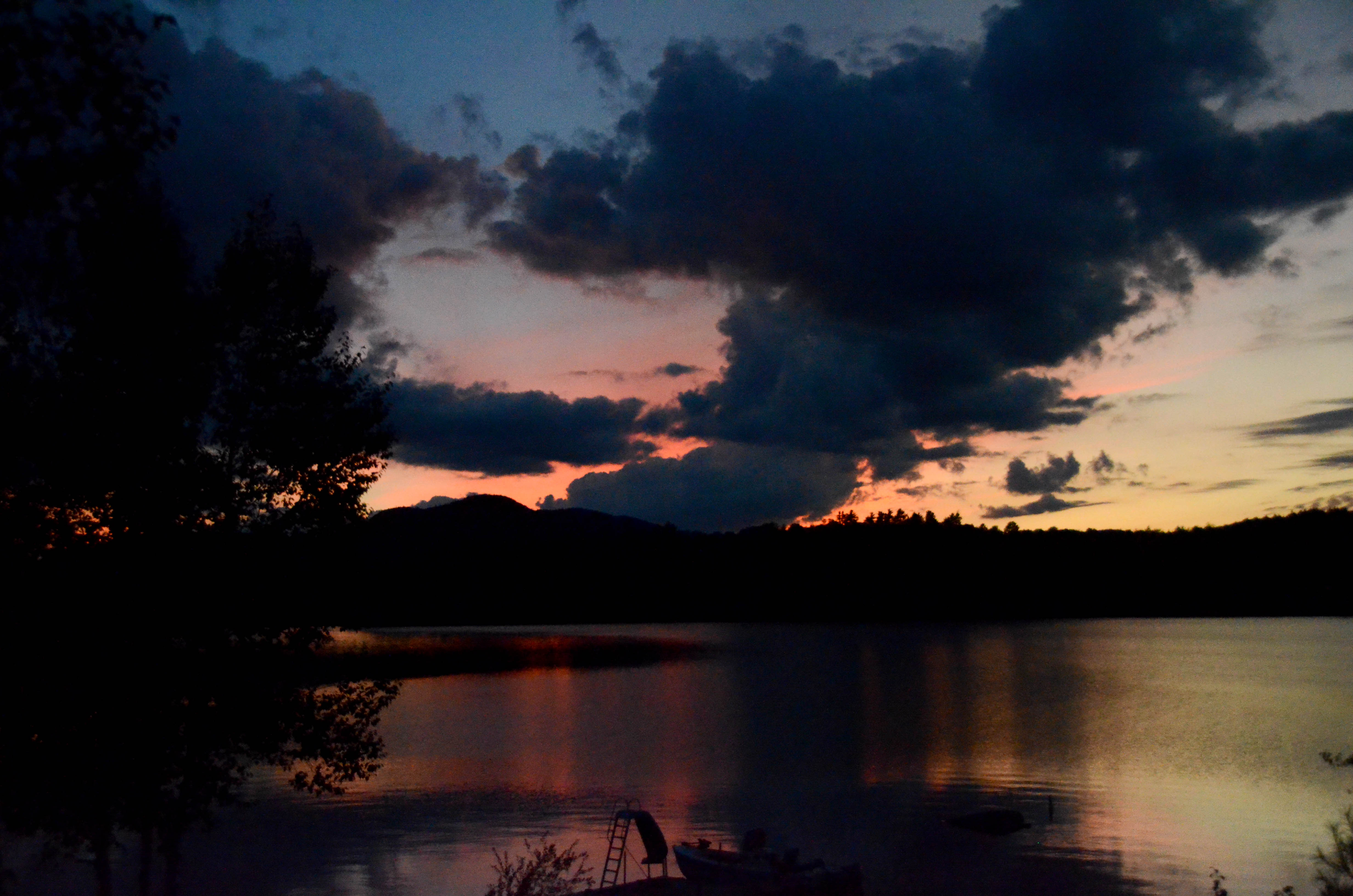 Sunset on the way back to the campground.