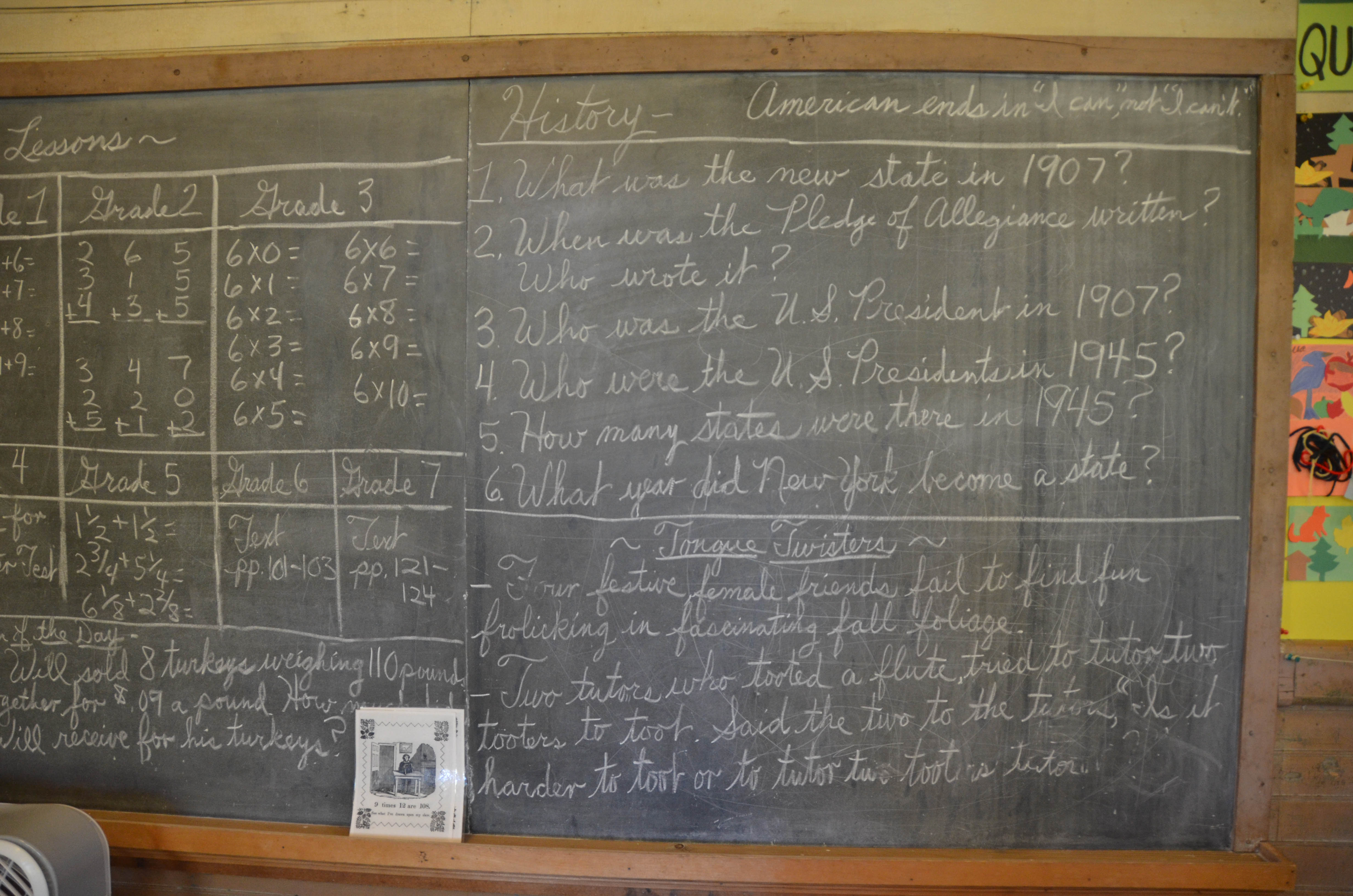 Kids these days don't remember blackboards.