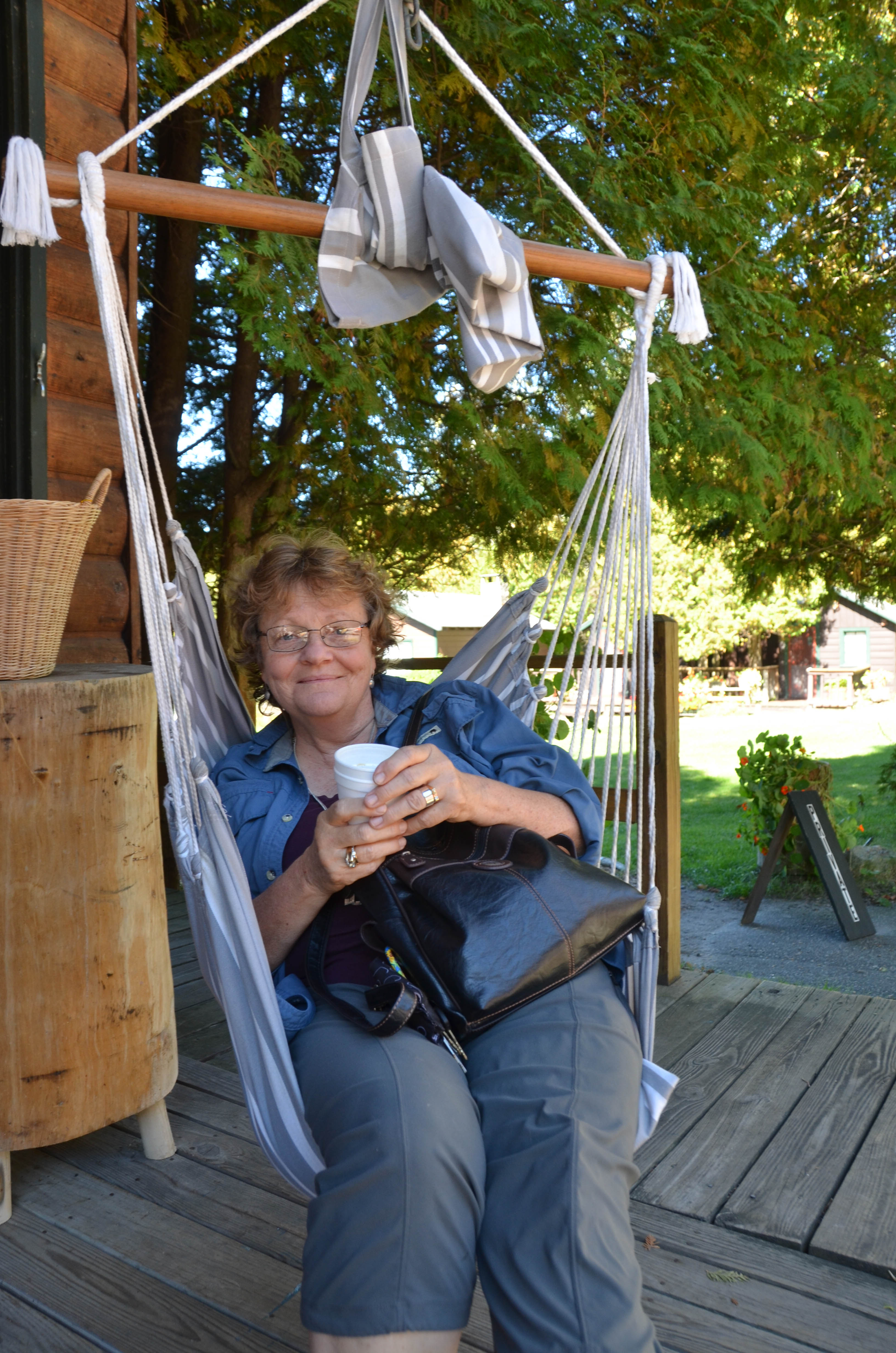 Kate loved this hanging chair.
