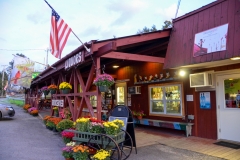 At the ranger's recommendation, we drove to Long Lake for dinner.