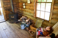 Some cabins are set up for kids to play in.