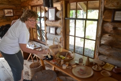 This one's set up for serving dinner.