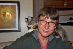 She's taken to shoulders lately.