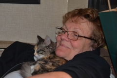 But her favorite is Kate's chest.