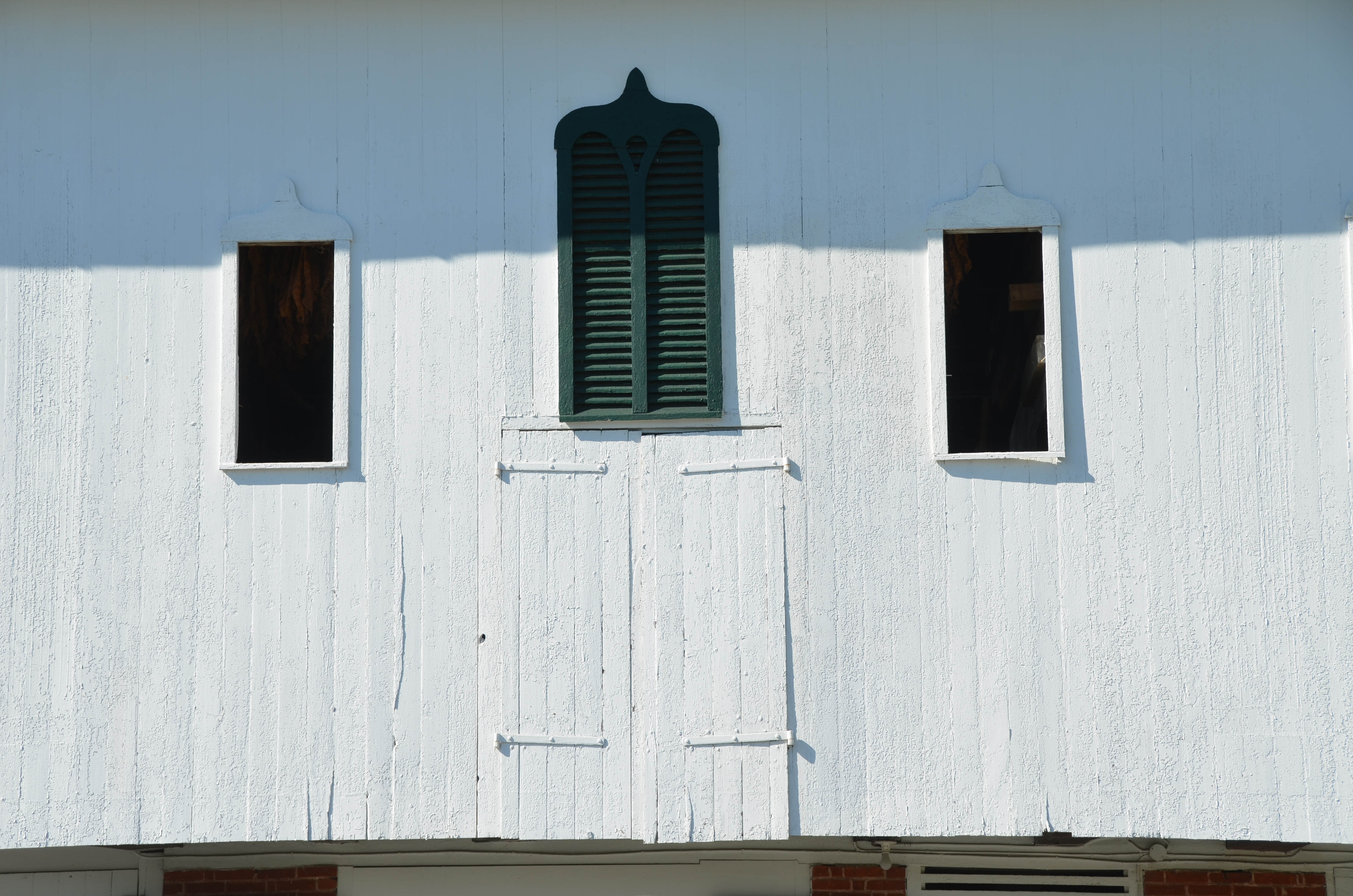 Fancy barn windows.