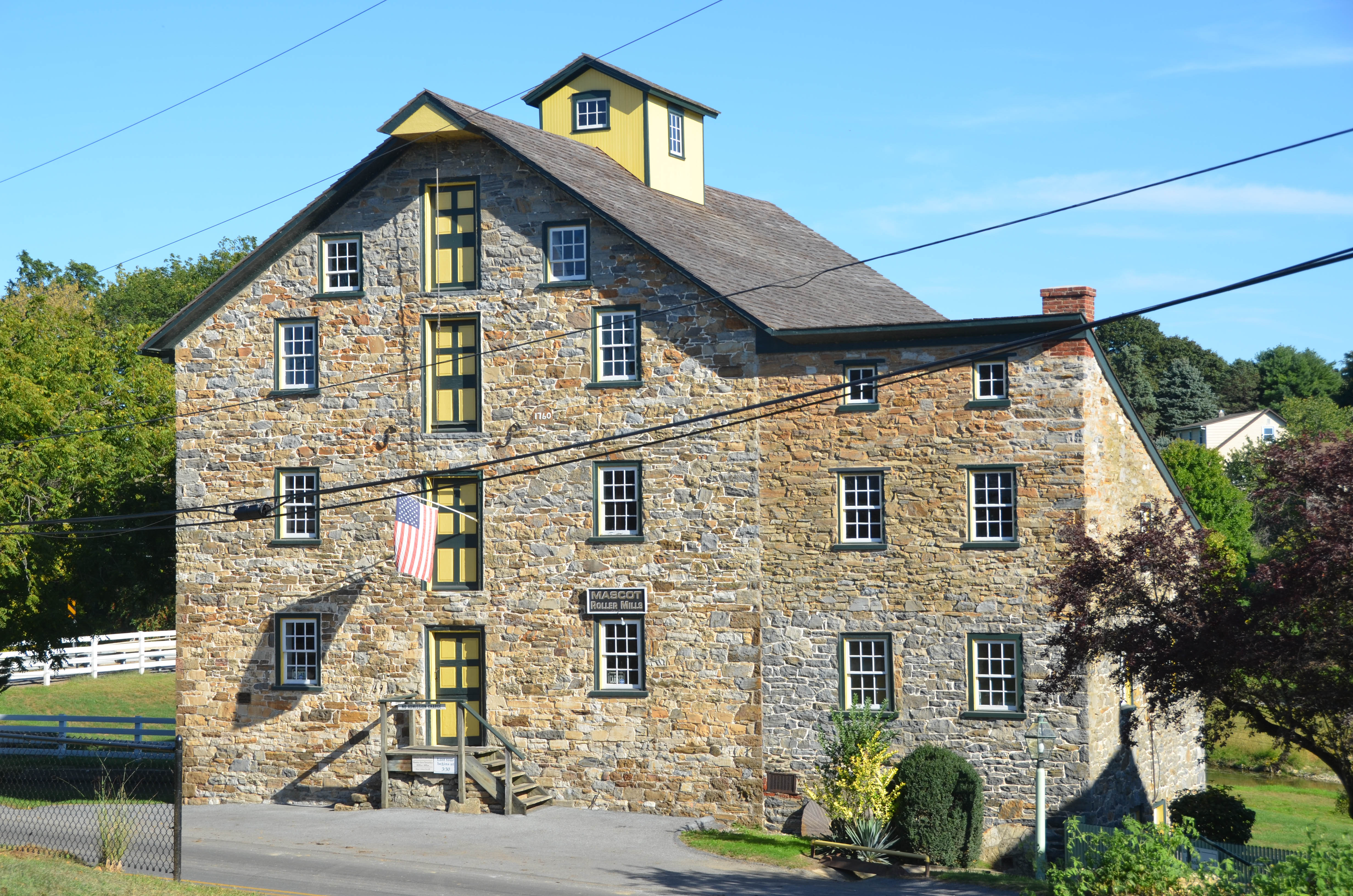 When we came across this old stone mill, we were just in time for the last tour.