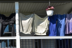 Wednesday is washing day.