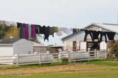 Clothes on the line.