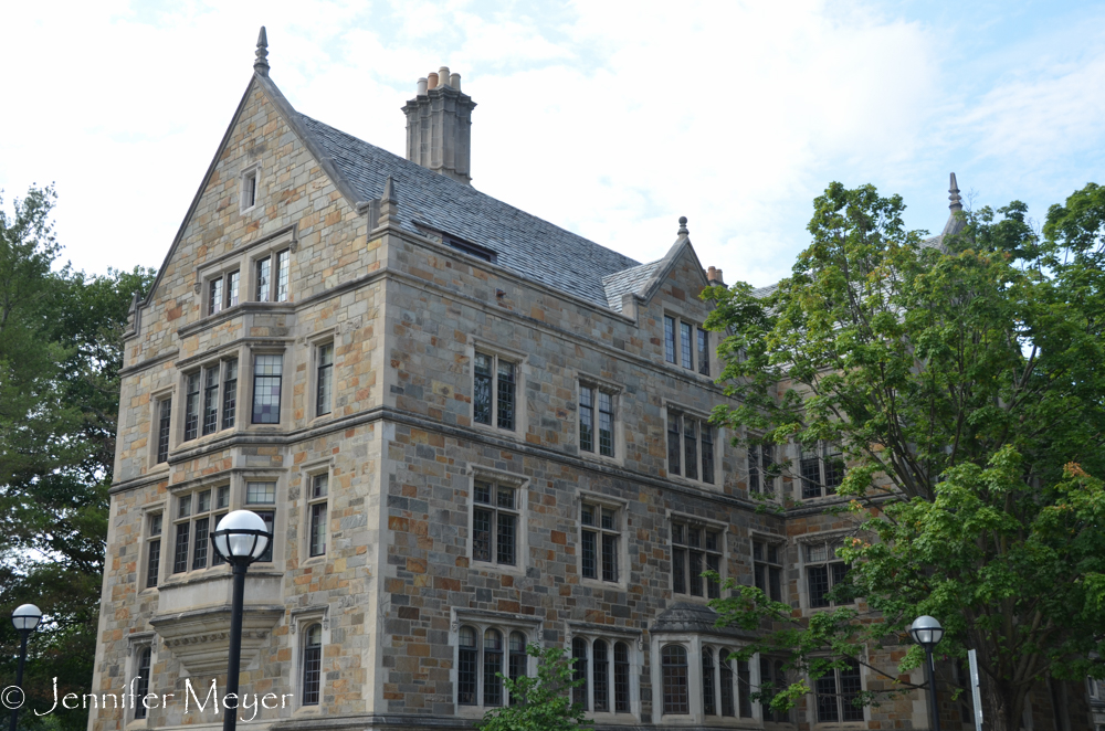 We stopped by the Law School campus.