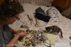 She sorted her stones and chose some to send to Jesse.