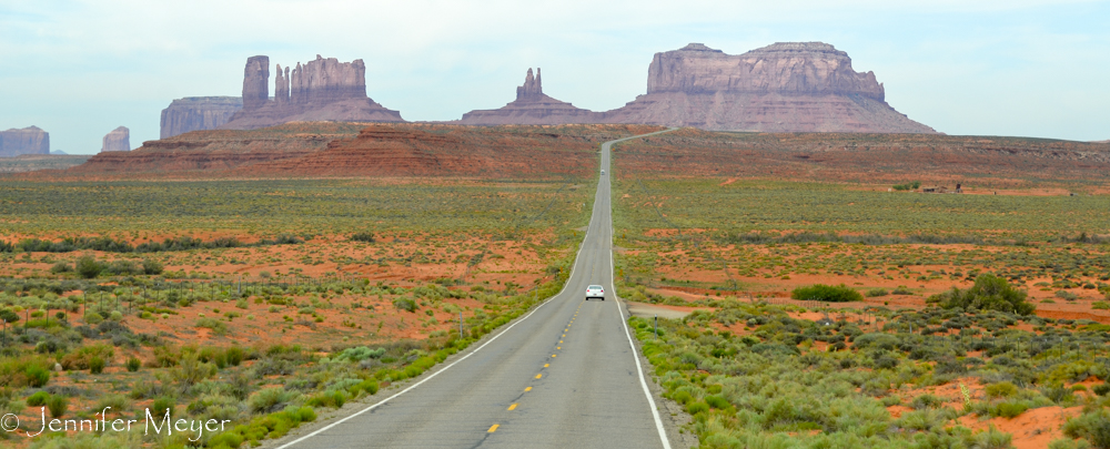 We drove through Monument Valley.