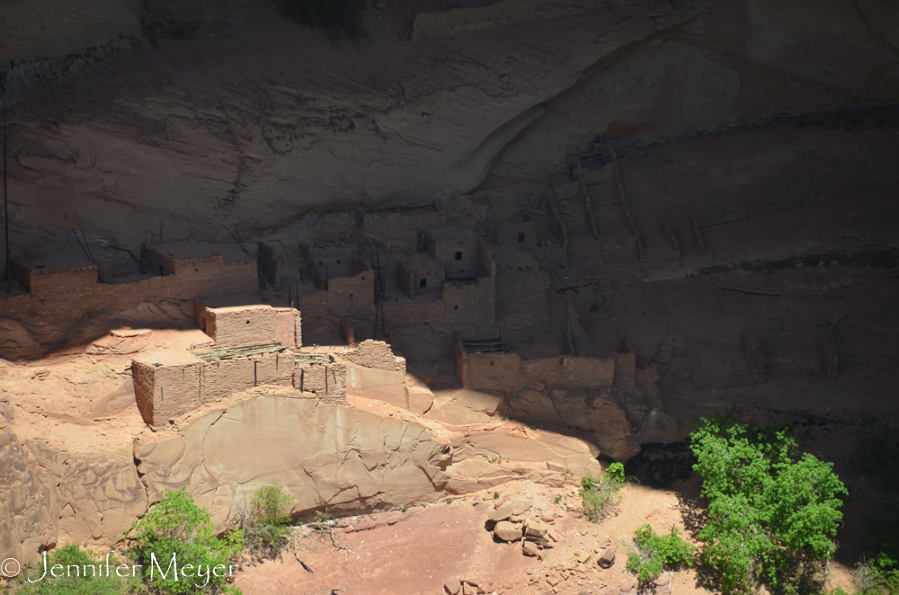 Cliff dwellings in the caverns.