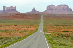 We drove through Monument Valley.