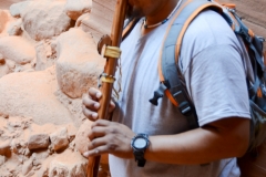 Our guide serenades us with flute music.