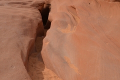 Antelope Canyon is a deep crevice in the rocks.