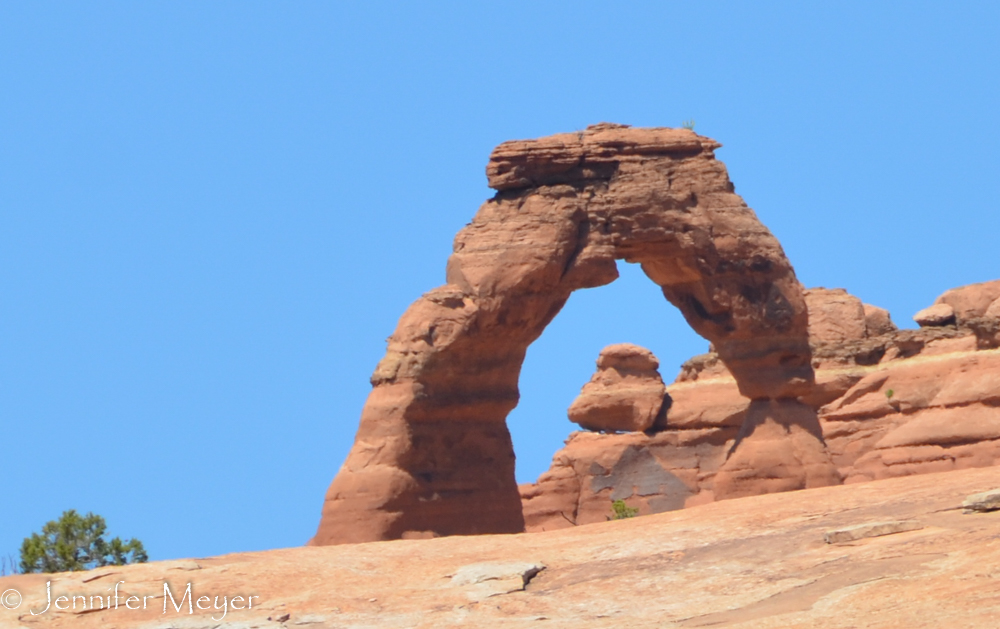We couldn't take Bailey on the trail so had to view it from a distance.