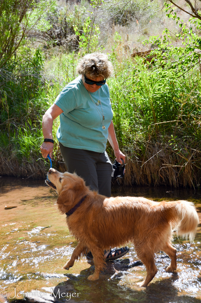 The trail was just east of Mohab and followed a stream.