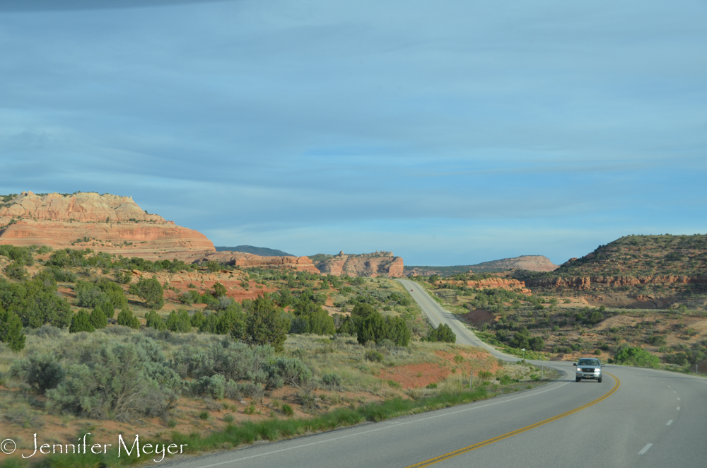 We drove south of Mohab, toward Page.