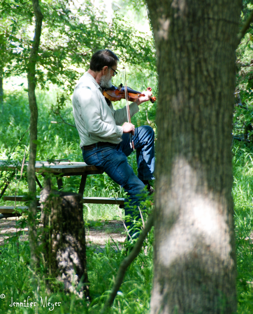 We loved hearing our neighbor practice fiddle.