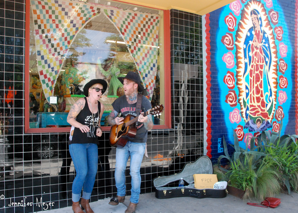 Austin's a great city for busking.