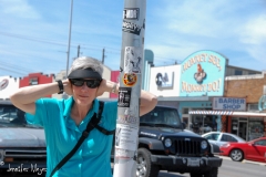 The next day, we took Marsha to South Congress Avenue.