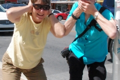 Animations for the Monkey See sign behind us.