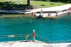 It's a natural spring, built into a giant pool.