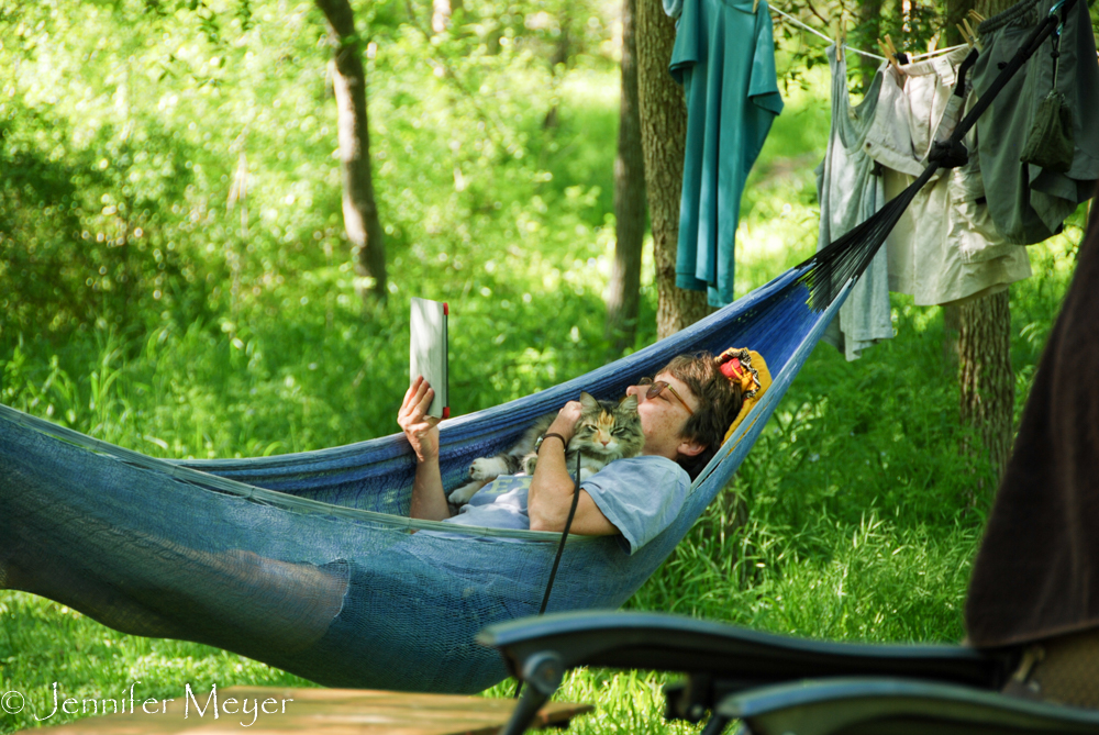 Nothing like a hammock on a warm day.