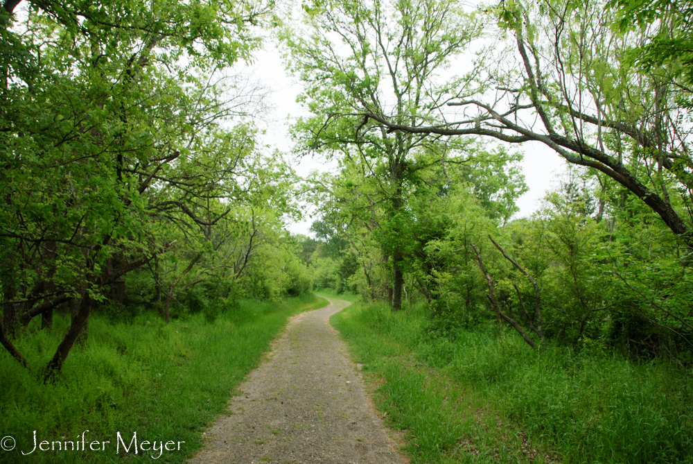 The next day was cloudy but I took a bike ride.