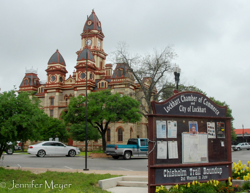 We drove to Lockhart, south of Austin.