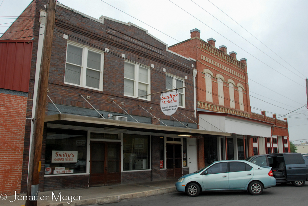 We took Aly to Smitty's BBQ, an unassuming place.