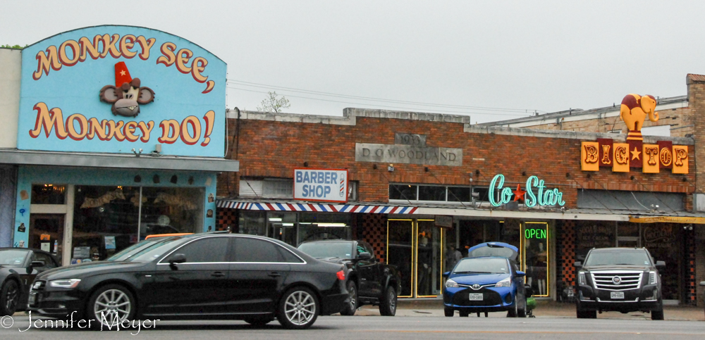 We walked up and down South Congress Ave.