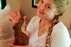 And a chocolate bunny.