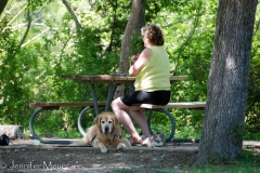 Hanging out in the shade.