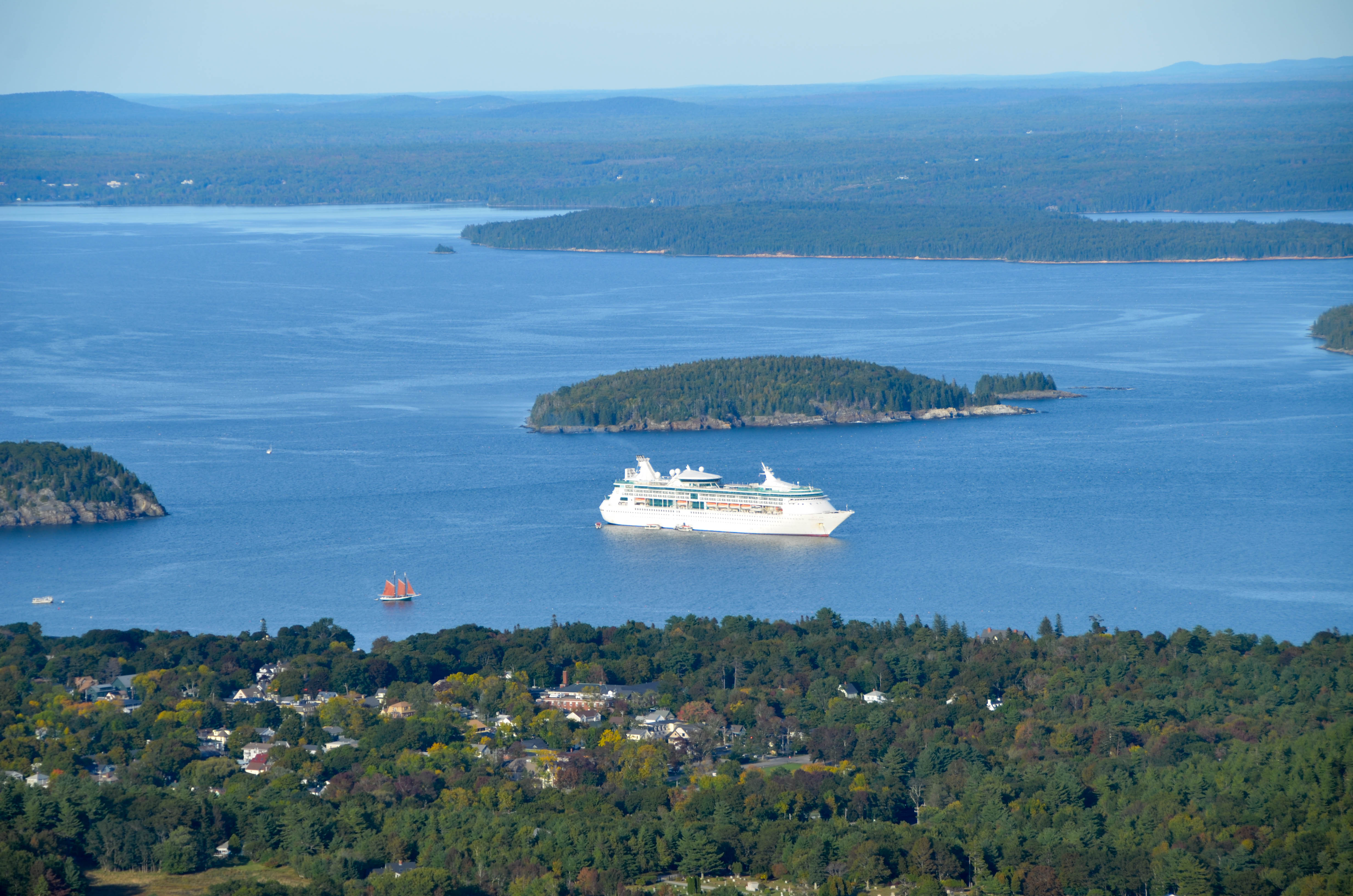 We drove up Cadillac Mountain for higher views.