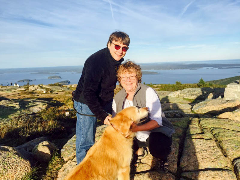 A tourist took our photo.