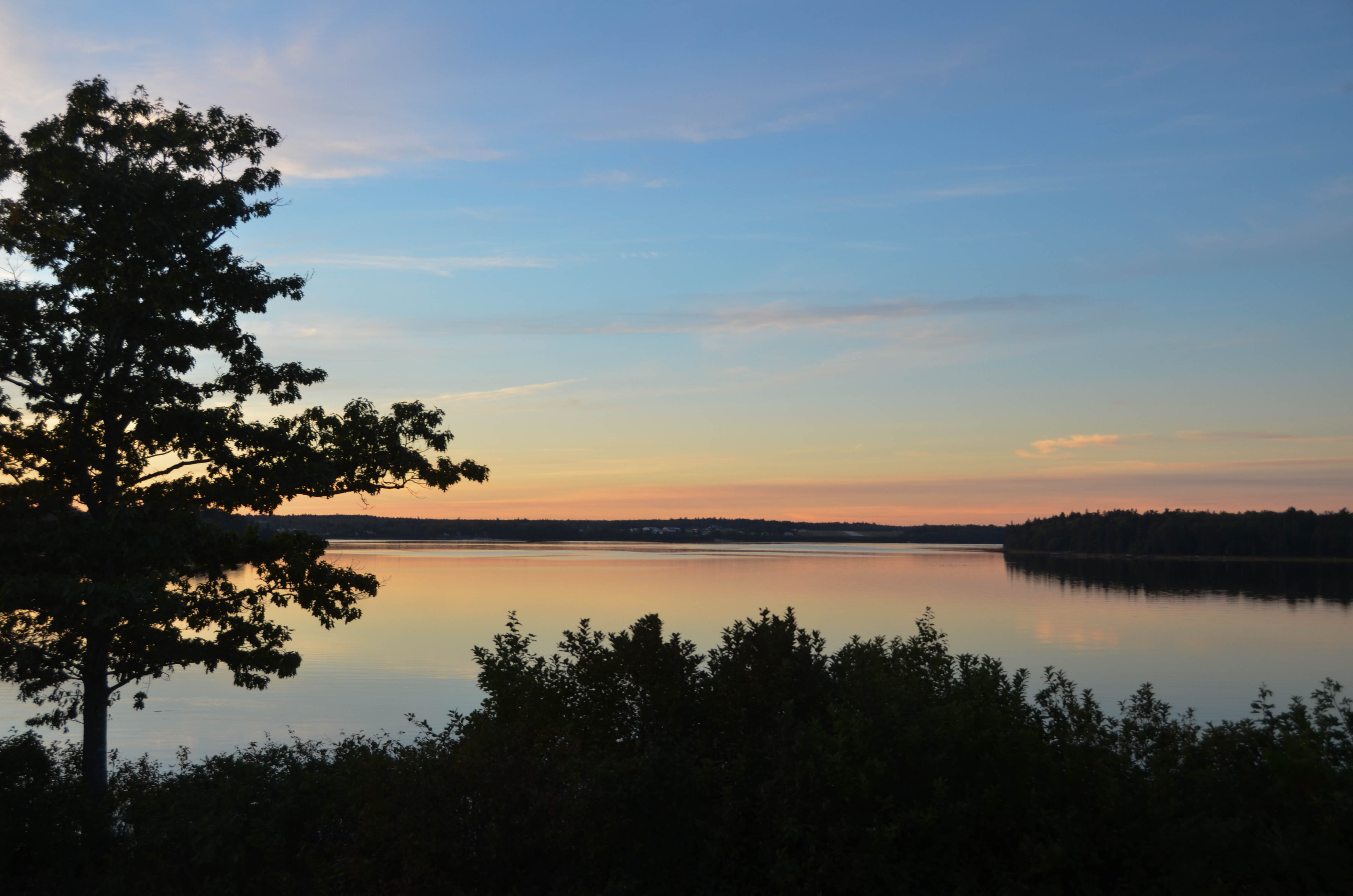 Sunset view from our site.