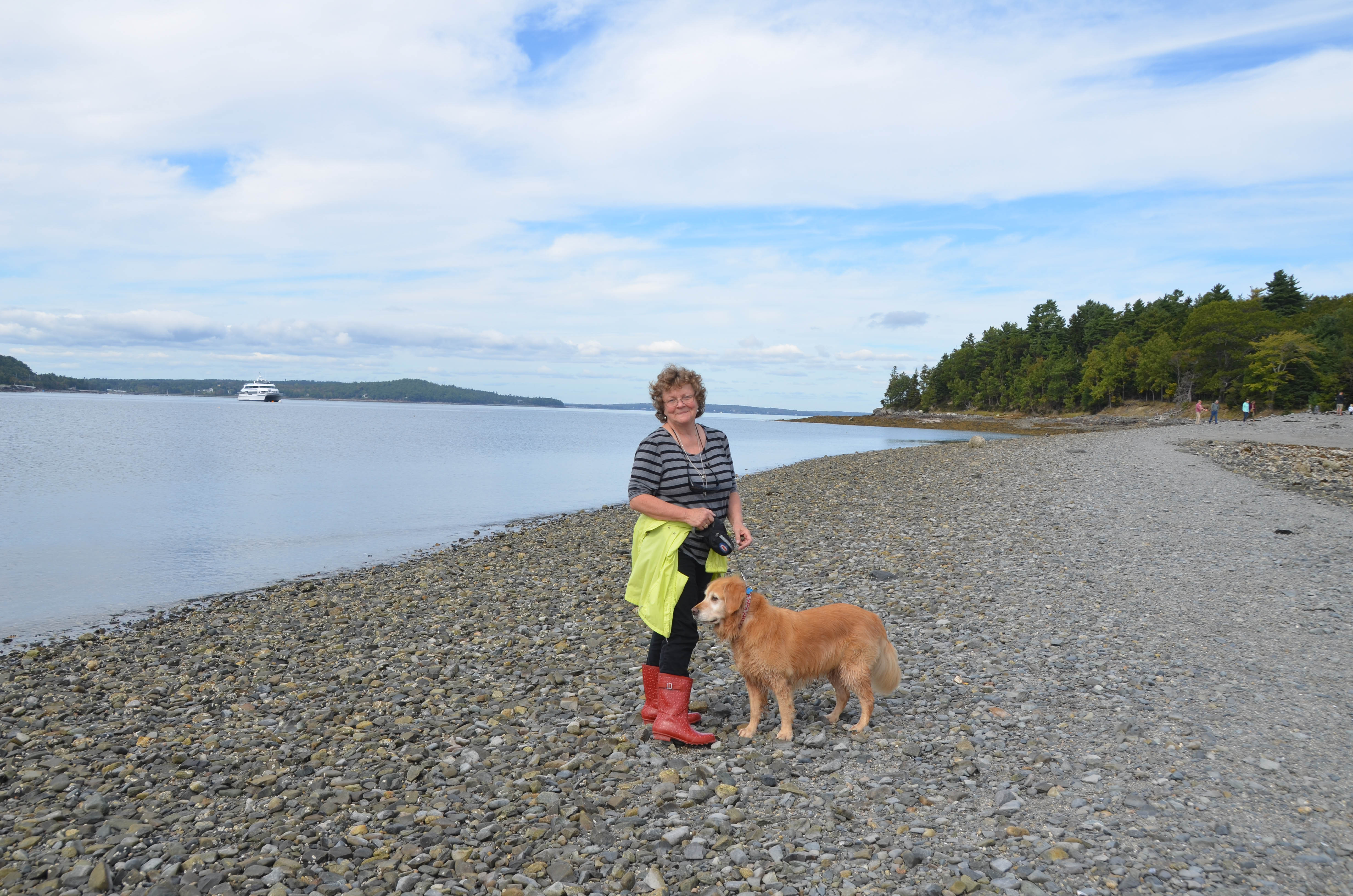 The beach and island are accessible at low tide only.