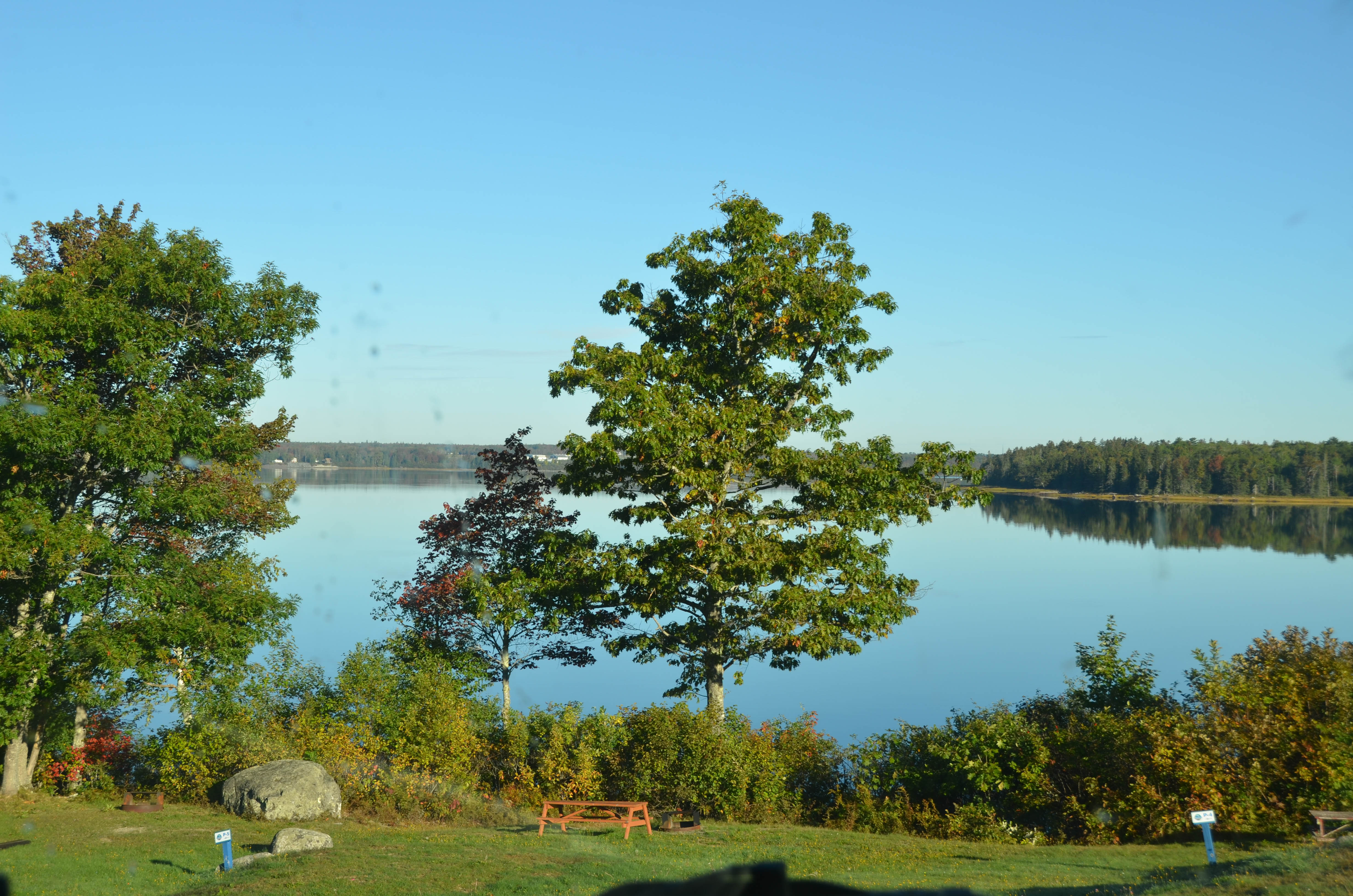 Back at Bessie, one parting view of our nice site from Bessie.