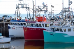 Colorful fishing boats.