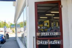 Hardware, herbs, and spices.