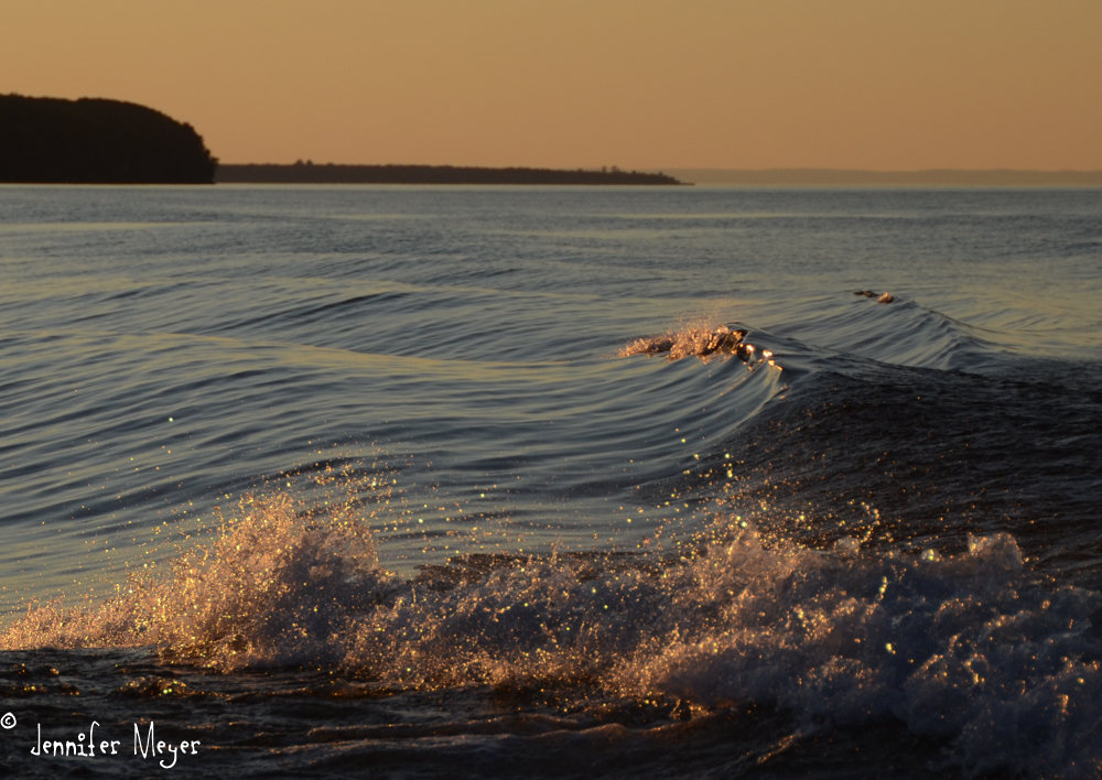 The water was exquisite.