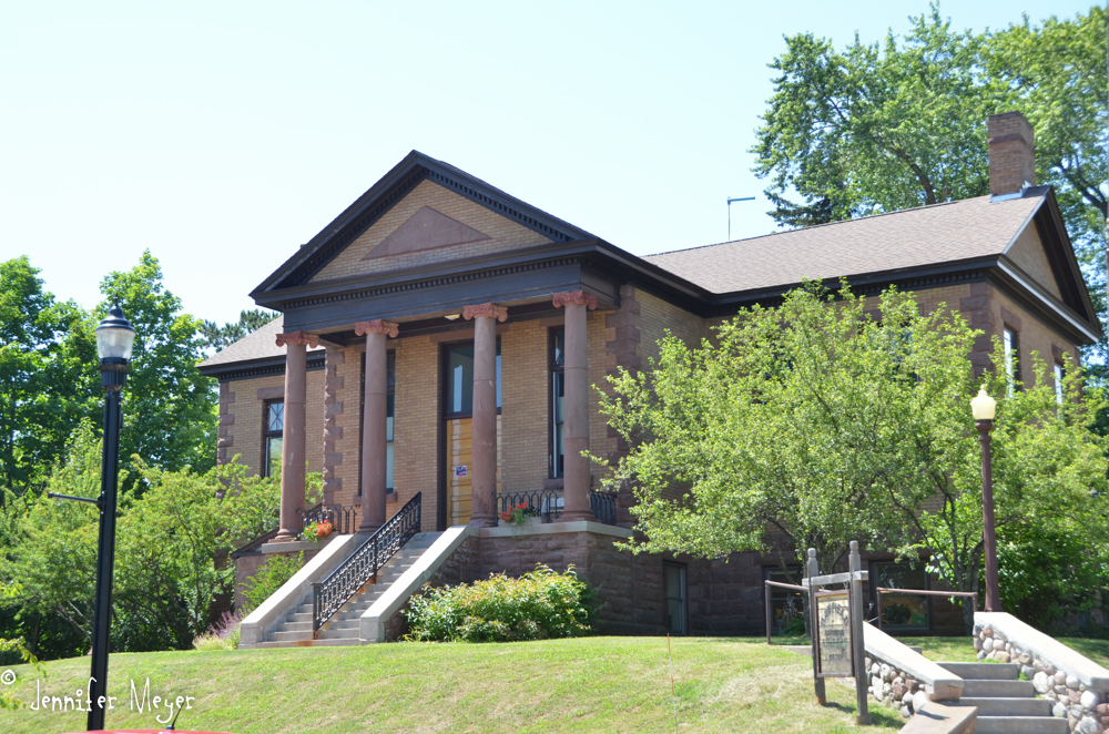 A stately library for such a small town.