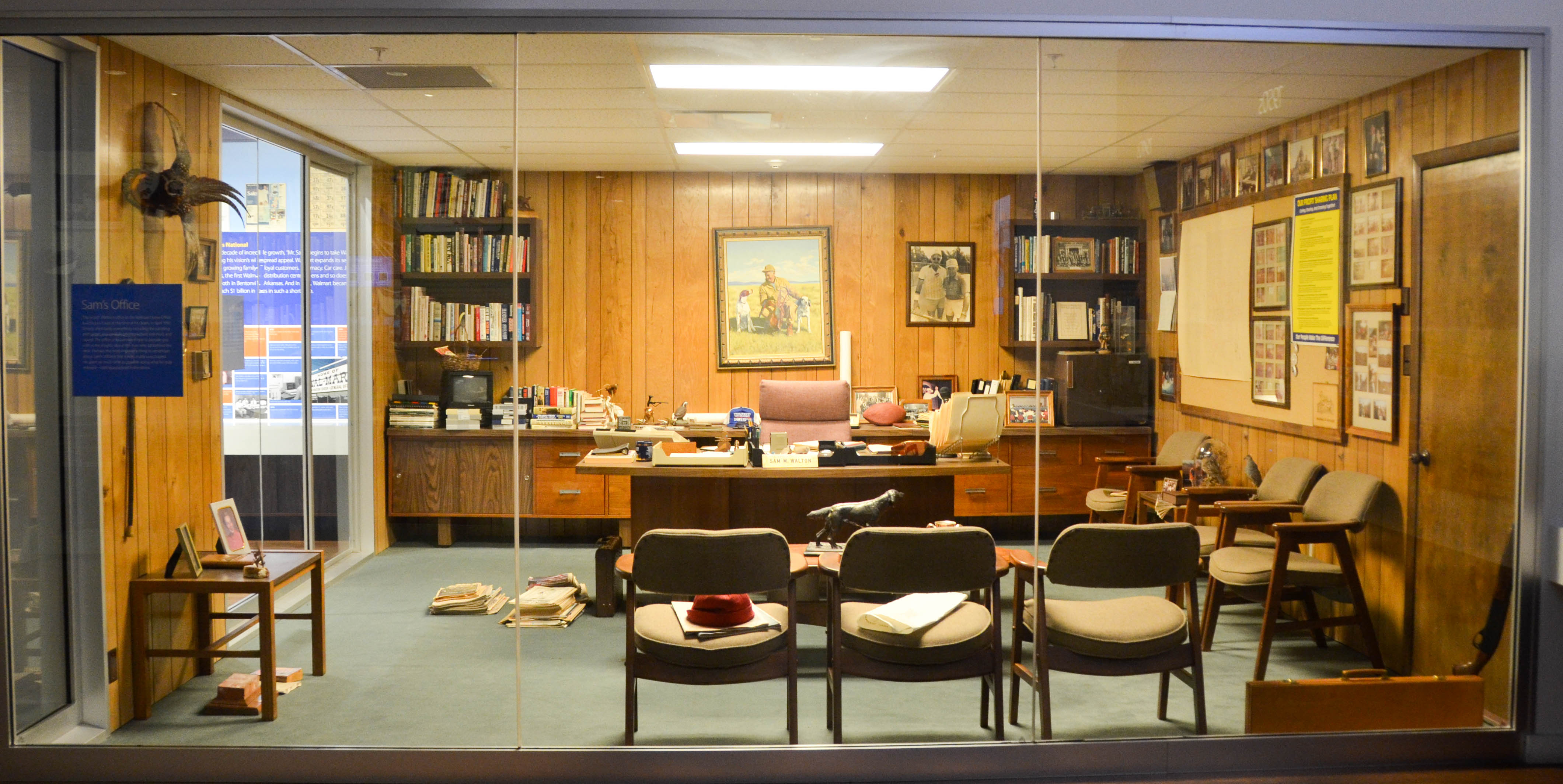 A replica of Sam Walton's office.
