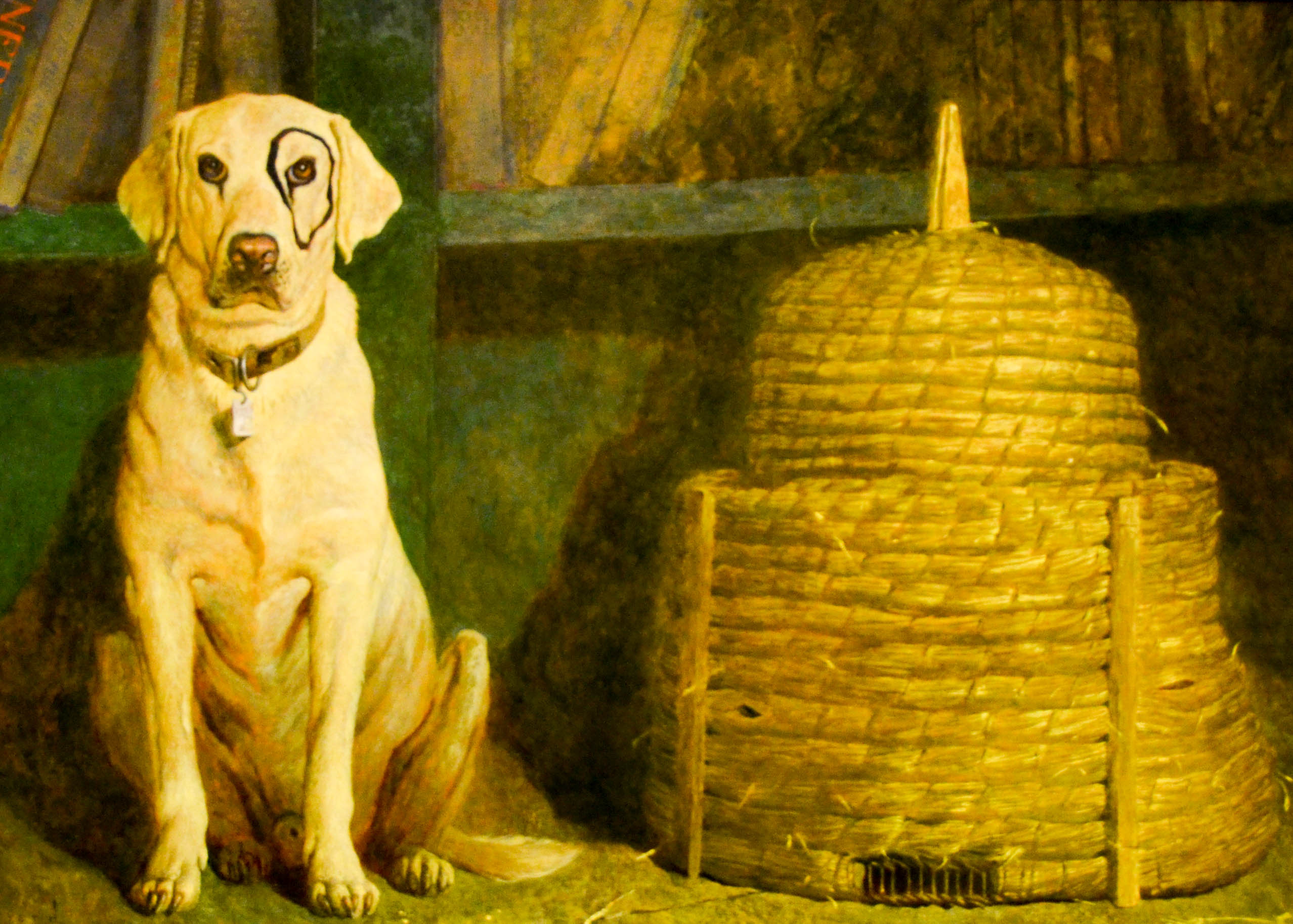 Wyeth's dog appears in a few paintings.