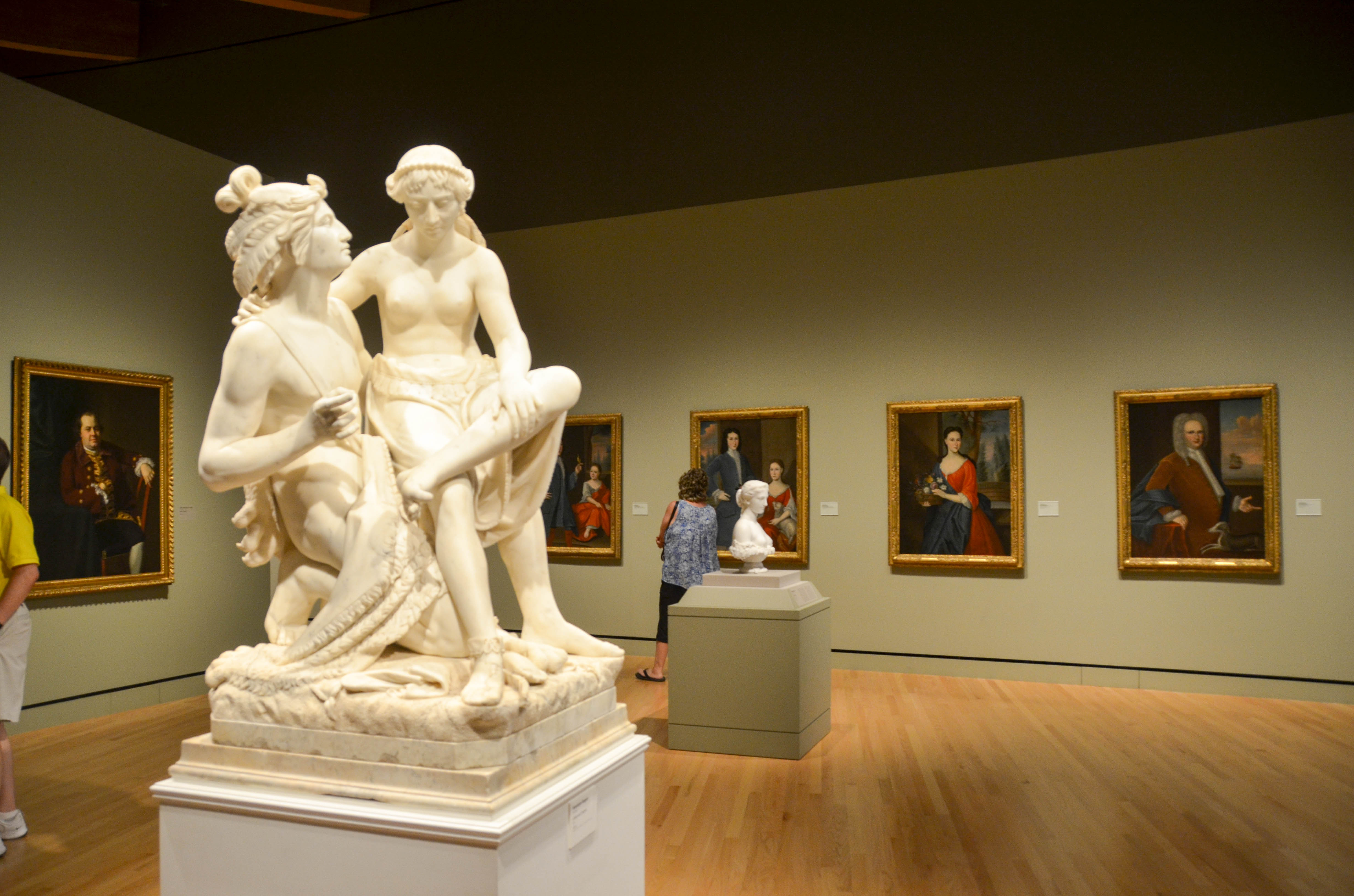 In the permanent collection, we started with the 18th century room.